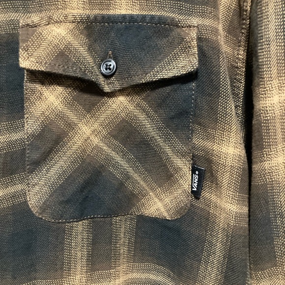 Vans Off The Wall Long Sleeve Button Down Flannel Shirt - Mens Size XXL - Picture 4 of 5